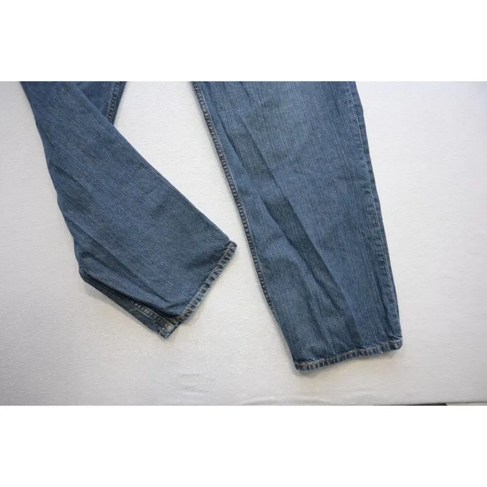 Levi's 550 Relaxed Fit Straight‎ Blue Denim Jeans Rugged Mens Size 44 x 32